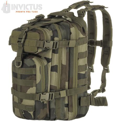 Mochila Militar Assault Invictus Camuflado Francês 30 L Menor preço em Mochila Militar Assault Invictus Camuflado Francês 30 L