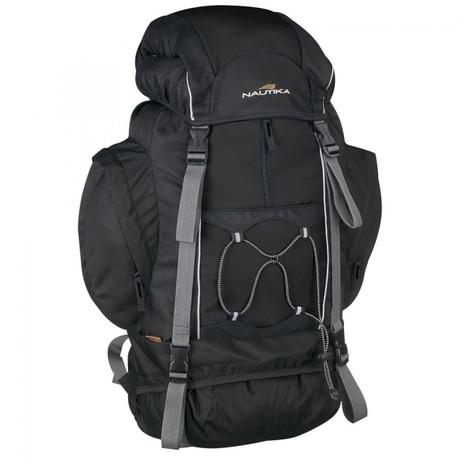 Mochila Montanhes Preta 70 Litros com Capa de Chuva Nautika Menor preço em Mochila Montanhes Preta 70 Litros com Capa de Chuva Nautika