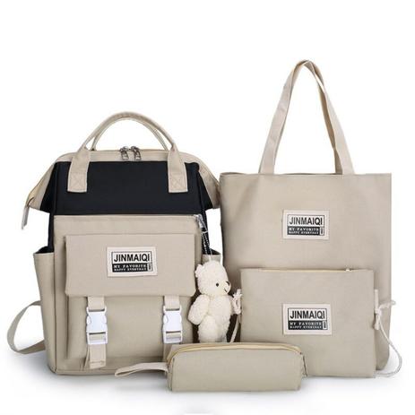 Mochila Multifuncional feminina 4 Peças Bolsinha Transversal Necessaire Estojo Academia Viagens De Bordo Saida Maternida - Meimi Amores Menor preço em Mochila Multifuncional feminina 4 Peças Bolsinha Transversal Necessaire Estojo Academia Viagens De Bordo Saida Maternida - Meimi Amores
