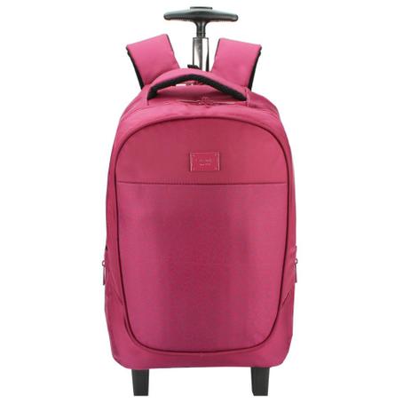 Mochila Notebook Feminina com Rodas, Pink - Le Postiche Menor preço em Mochila Notebook Feminina com Rodas, Pink - Le Postiche