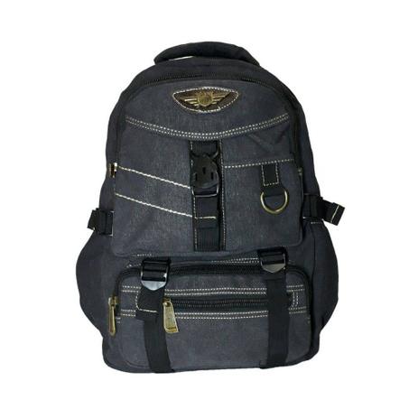 Mochila notebook kvn ja9702 lona preta - Village Menor preço em Mochila notebook kvn ja9702 lona preta - Village