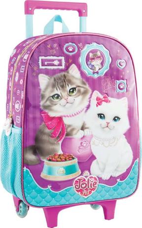 Mochila Nylon Com Rodas Jolie Pet Gato 162205 - Tlibra - Tilibra é boa?