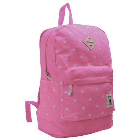 Mochila Para Notebook Canvás Estrelas - Rosa - Republic Vix - Chenson Menor preço em Mochila Para Notebook Canvás Estrelas - Rosa - Republic Vix - Chenson