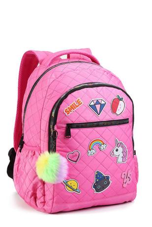 Mochila rosa com pompom Clearance