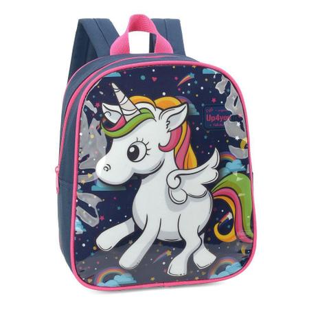 Mochila Petit Up4You Unicórnio Rosa - Luxcel Menor preço em Mochila Petit Up4You Unicórnio Rosa - Luxcel