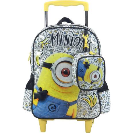 Mochila Poliéster Com Rodas Minions Bananas 6890 - Xeryus Menor preço em Mochila Poliéster Com Rodas Minions Bananas 6890 - Xeryus