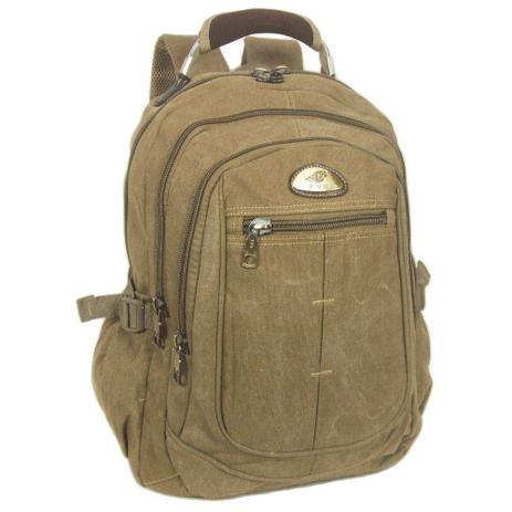 Mochila Reforçada Lona Kvn Masculina/Feminina Notebook Cabo Aço 9801 Lona envelhecida Menor preço em Mochila Reforçada Lona Kvn Masculina/Feminina Notebook Cabo Aço 9801 Lona envelhecida