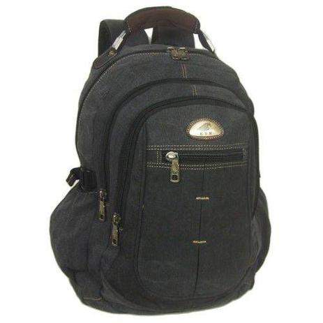 Mochila Reforçada Lona Kvn Masculina/Feminina Notebook Cabo Aço 9801 Preta Menor preço em Mochila Reforçada Lona Kvn Masculina/Feminina Notebook Cabo Aço 9801 Preta