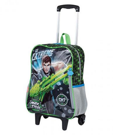 Mochila Rodinha Max Steel 18M Plus - Sestini Menor preço em Mochila Rodinha Max Steel 18M Plus - Sestini