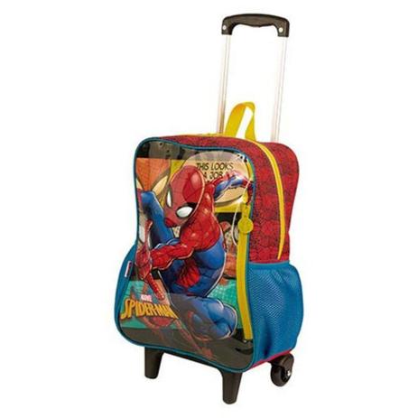 Mochila Rodinhas Grande Spiderman 19M - Sestini Menor preço em Mochila Rodinhas Grande Spiderman 19M - Sestini