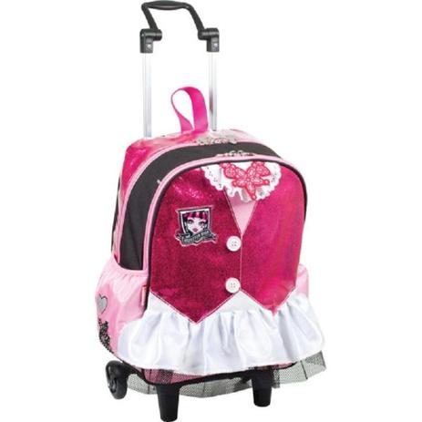 Mochila Rodinhas Monster High DracuLaura Média Sestini Menor preço em Mochila Rodinhas Monster High DracuLaura Média Sestini
