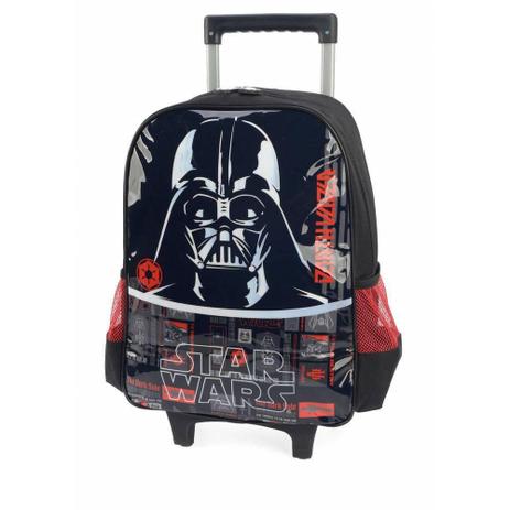 Mochila Rodinhas Star Wars Darth Preta - Luxcel Menor preço em Mochila Rodinhas Star Wars Darth Preta - Luxcel