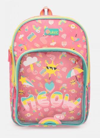 Mochila sem rodinha gata meow puket - Mochila / Bolsa Escolar - Magazine  Luiza