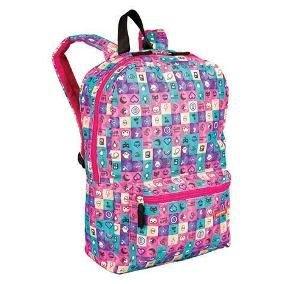 Mochila Sestini Escolar Grande Rosa e Azul Menor preço em Mochila Sestini Escolar Grande Rosa e Azul
