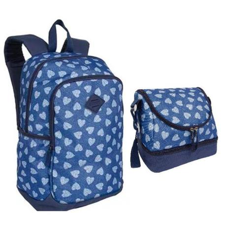 Mochila Sestini Magic Costas Corações G Azul-Marinho + Lancheira Menor preço em Mochila Sestini Magic Costas Corações G Azul-Marinho + Lancheira