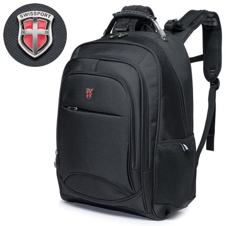 Mochila Swissport Executiva Trabalho USB Resistente Cabo de Aço Menor preço em Mochila Swissport Executiva Trabalho USB Resistente Cabo de Aço