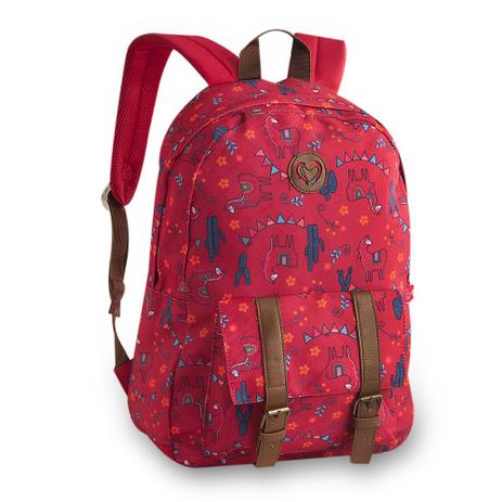 Mochila Tecido Juvenil Lhama Vermelha CG9248 Clio é boa?