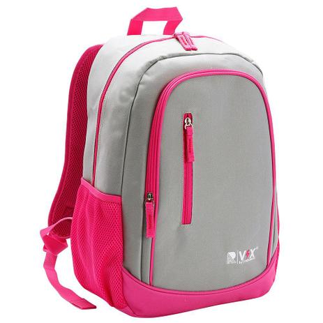 Mochila Teen Básica Cinza e Rosa - Republic Vix - Chenson Menor preço em Mochila Teen Básica Cinza e Rosa - Republic Vix - Chenson