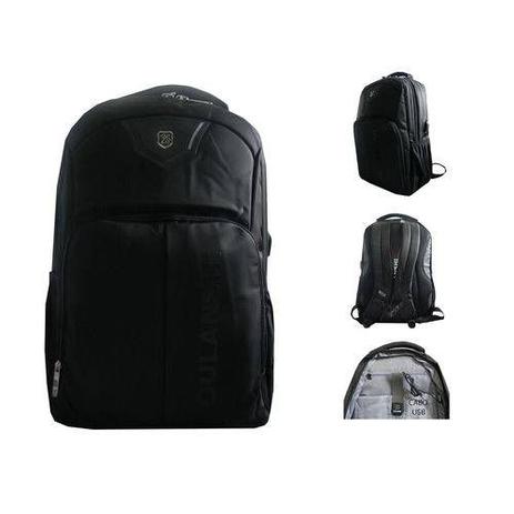 Mochila Unissex Notebook Preta Impermeável Usb Grande 0693 - Outras marcas Menor preço em Mochila Unissex Notebook Preta Impermeável Usb Grande 0693 - Outras marcas