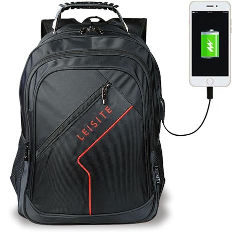 Mochila Universitária Sport Notebook 15 Unissex USB + Áudio - Feibang Menor preço em Mochila Universitária Sport Notebook 15 Unissex USB + Áudio - Feibang