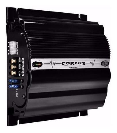 Módulo Amplificador Corzus Cr703 3canais Mono Stereo 280wrms
