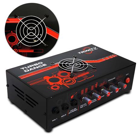 Módulo Amplificador de Mesa 300W RMS 1 Canal 4 Ohms RCA Preto Bivolt Turbo Dance Trinity Menor preço em Módulo Amplificador de Mesa 300W RMS 1 Canal 4 Ohms RCA Preto Bivolt Turbo Dance Trinity