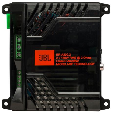 Módulo Amplificador Digital JBL BR-A300.2 - 2x 150W RMS - 2 ohms Menor preço em Módulo Amplificador Digital JBL BR-A300.2 - 2x 150W RMS - 2 ohms
