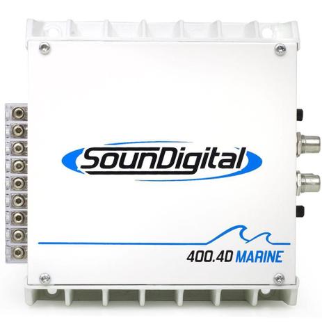 Módulo Amplificador Digital Soundigital SD400.4D Marine - 4x 100w 4 ohms Menor preço em Módulo Amplificador Digital Soundigital SD400.4D Marine - 4x 100w 4 ohms