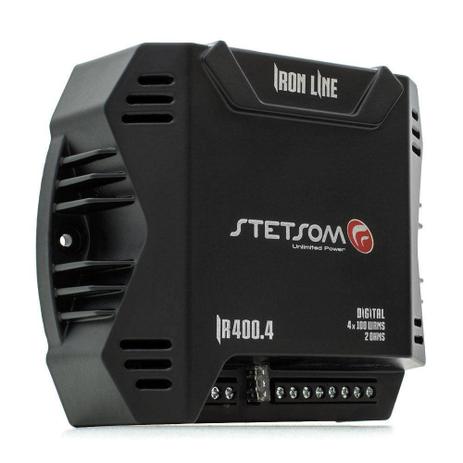 Módulo Amplificador Digital Stetsom Iron Line Ir 400.4 Canais - 400 Watts Rms Menor preço em Módulo Amplificador Digital Stetsom Iron Line Ir 400.4 Canais - 400 Watts Rms
