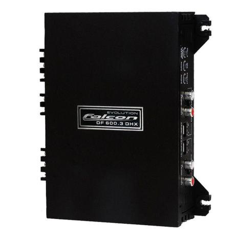 Módulo Amplificador Falcon Digital Class D - DF 600.3 DHX 3 Canais 600W RMS Menor preço em Módulo Amplificador Falcon Digital Class D - DF 600.3 DHX 3 Canais 600W RMS