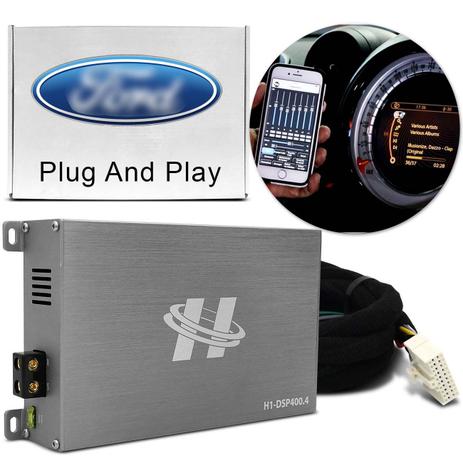 Módulo Amplificador Hurricane H1-DSP400.4 400W RMS 4 Canais 4 Ohms + Chicote Plug and Play Ford Menor preço em Módulo Amplificador Hurricane H1-DSP400.4 400W RMS 4 Canais 4 Ohms + Chicote Plug and Play Ford