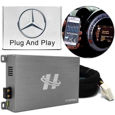 Módulo Amplificador Hurricane H1-DSP400.4 400W RMS 4 Canais 4 Ohms + Chicote Plug and Play Mercedes Menor preço em Módulo Amplificador Hurricane H1-DSP400.4 400W RMS 4 Canais 4 Ohms + Chicote Plug and Play Mercedes