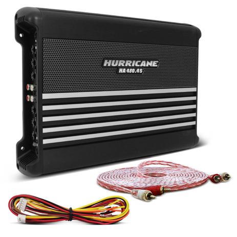 Módulo Amplificador Hurricane HA 480.4S 1920W RMS 4 Canais 2 Ohms + Cabo RCA Stetsom 5M 2mm - Prime Menor preço em Módulo Amplificador Hurricane HA 480.4S 1920W RMS 4 Canais 2 Ohms + Cabo RCA Stetsom 5M 2mm - Prime