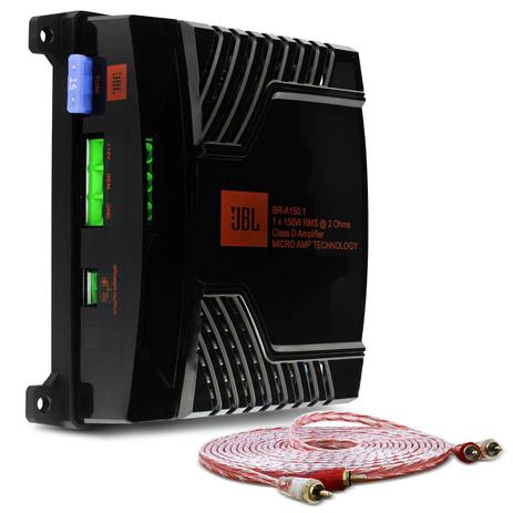 Módulo Amplificador JBL Selenium BR-A 150.1 150W RMS 1 Canal 2 Ohms + Cabo RCA Duplo Stetsom 5M 2mm - Prime Menor preço em Módulo Amplificador JBL Selenium BR-A 150.1 150W RMS 1 Canal 2 Ohms + Cabo RCA Duplo Stetsom 5M 2mm - Prime