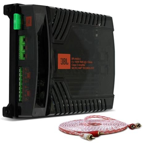 Módulo Amplificador JBL Selenium BR-A 400.4 400W RMS 4 Canais 2 Ohms + Cabo RCA Stetsom 5M 2mm é ruim? Módulo Amplificador JBL Selenium BR-A 400.4 400W RMS 4 Canais 2 Ohms + Cabo RCA Stetsom 5M 2mm é boa?