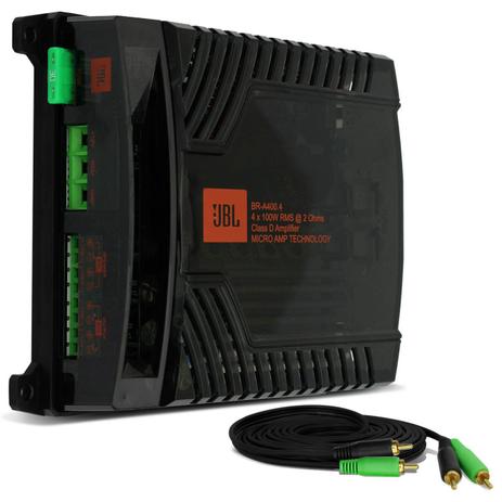 Módulo Amplificador JBL Selenium BR-A 400.4 400W RMS 4 Canais 2 Ohms Classe D + Cabo RCA 4mm 5m - Prime é boa?