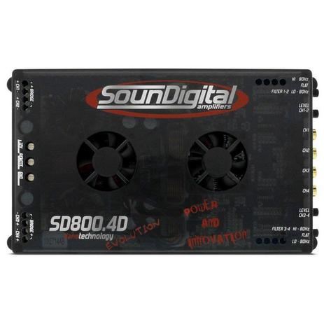 Modulo amplificador sd 800.4d soundigital Menor preço em Modulo amplificador sd 800.4d soundigital