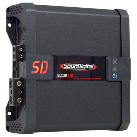 Módulo Amplificador Sondigital SD1200.1D2 EVO 2.1 1200W Rms 2 Ohms 1 Canal - Soundigital Menor preço em Módulo Amplificador Sondigital SD1200.1D2 EVO 2.1 1200W Rms 2 Ohms 1 Canal - Soundigital