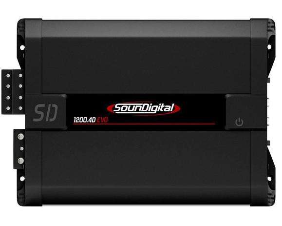 Módulo Amplificador SounDigital SD1200.4D Evo 1200W Rms 2 Ohms 4 Canais Menor preço em Módulo Amplificador SounDigital SD1200.4D Evo 1200W Rms 2 Ohms 4 Canais
