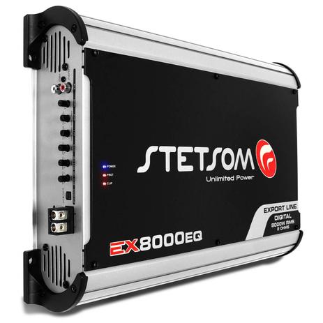 Módulo Amplificador Stetsom Export Line EX 8000EQ 8000W RMS 2 Ohms 1 Canal Menor preço em Módulo Amplificador Stetsom Export Line EX 8000EQ 8000W RMS 2 Ohms 1 Canal