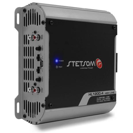 Módulo Amplificador Stetsom High Line HL1200.4 1200W RMS 1 Ohm 4 Canais RCA Digital Menor preço em Módulo Amplificador Stetsom High Line HL1200.4 1200W RMS 1 Ohm 4 Canais RCA Digital