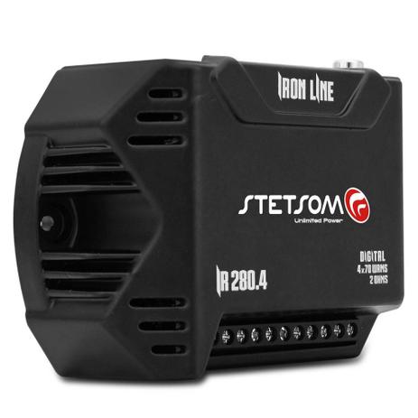 Módulo Amplificador Stetsom Iron Line IR 280.4 Menor preço em Módulo Amplificador Stetsom Iron Line IR 280.4