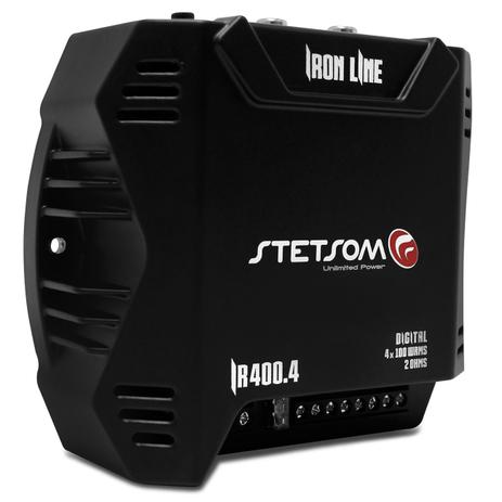 Módulo Amplificador Stetsom Iron Line IR400.4 400W RMS 2 Ohms 4 Canais Menor preço em Módulo Amplificador Stetsom Iron Line IR400.4 400W RMS 2 Ohms 4 Canais