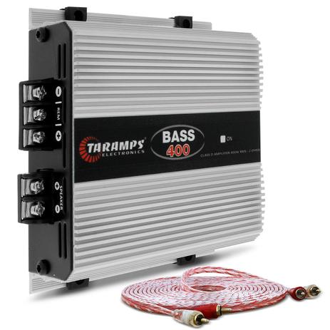 Módulo Amplificador Taramps BASS 400 Class D 400W RMS 1 Canal 2 Ohms + Cabo RCA Stetsom 5M 2mm - Prime Menor preço em Módulo Amplificador Taramps BASS 400 Class D 400W RMS 1 Canal 2 Ohms + Cabo RCA Stetsom 5M 2mm - Prime