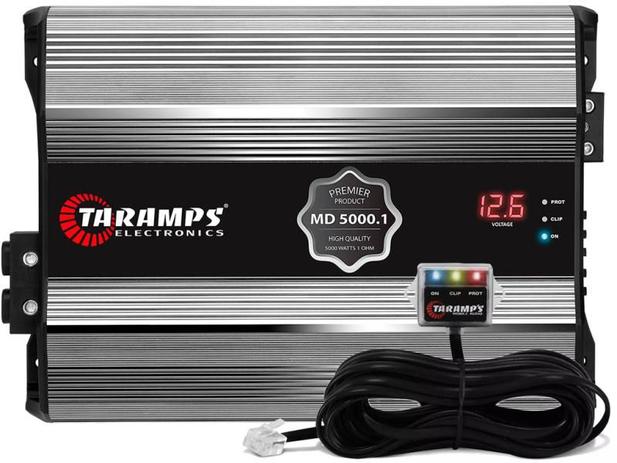 Módulo Amplificador Taramps Cromado MD 5000 5000W RMS 01 OHM Mono Premier Classe D - Com Voltímetro Menor preço em Módulo Amplificador Taramps Cromado MD 5000 5000W RMS 01 OHM Mono Premier Classe D - Com Voltímetro
