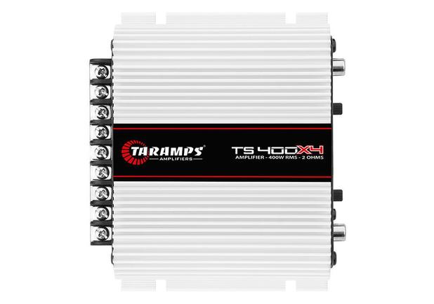 Módulo Amplificador Taramps TS400X4 400W RMS 2 OHMS 4 Canais Classe D Full Range RCA Stereo - TS 400X4 Menor preço em Módulo Amplificador Taramps TS400X4 400W RMS 2 OHMS 4 Canais Classe D Full Range RCA Stereo - TS 400X4