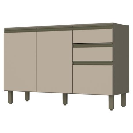Módulo Balcão 1,20m 3 Portas 2 Gavetas com Tampo Connect - Duna/Cristal - Henn Menor preço em Módulo Balcão 1,20m 3 Portas 2 Gavetas com Tampo Connect - Duna/Cristal - Henn