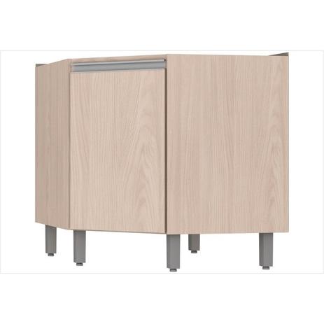 Módulo Balcão Canto Oblíquo 1 Porta com Tampo Connect - Creme - Henn Menor preço em Módulo Balcão Canto Oblíquo 1 Porta com Tampo Connect - Creme - Henn