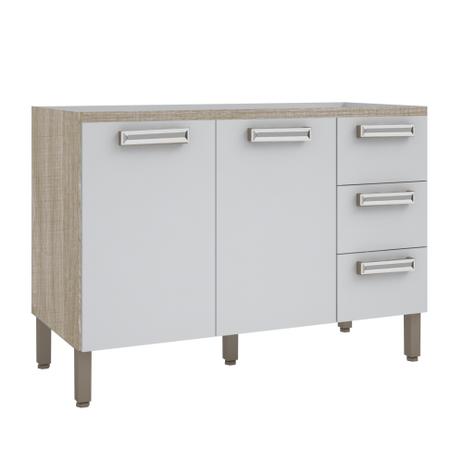 Módulo Balcão Para Cozinha Com 02 Portas E 03 Gavetas Ametista - Kits parana Menor preço em Módulo Balcão Para Cozinha Com 02 Portas E 03 Gavetas Ametista - Kits parana