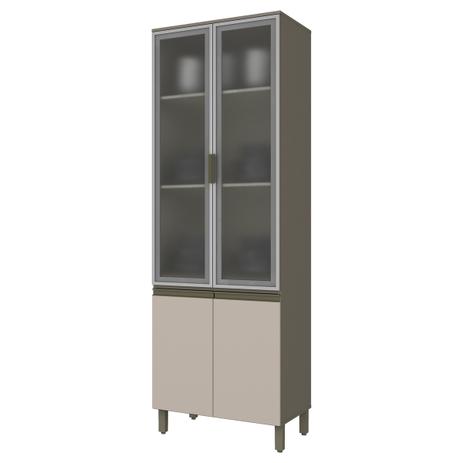 Módulo Cristaleira 4 Portas Connect - Duna/Cristal - Henn Menor preço em Módulo Cristaleira 4 Portas Connect - Duna/Cristal - Henn
